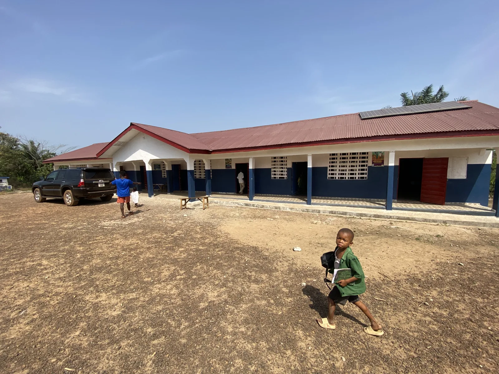 A completed Constant Good school, open and in use